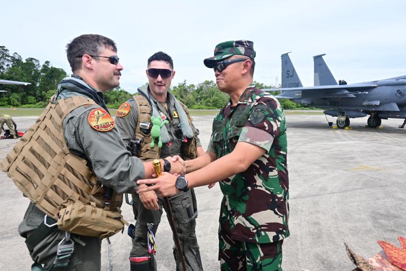 Latihan Cope West 2025, Flight Tempur F-15 USAF Tiba di Pekanbaru